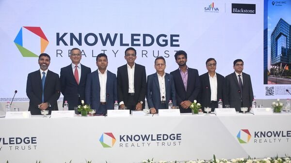 Knowledge Realty Trust share price debuts at premium, soars 3% against IPO issue price on NSE