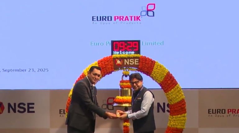 Euro Pratik Sales shares list at 10% premium over IPO price on NSE
