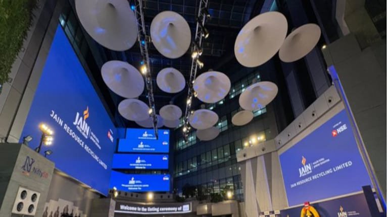 Jain Resource Recycling shares make decent market debut to list at 14% premium over IPO price on NSE